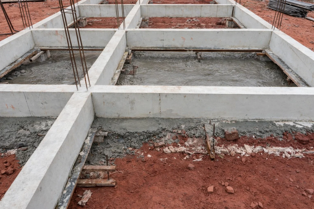 Viga baldrame pré-moldada