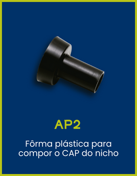 AP2 Coplas - Fôrma plástica para compor o CAP do nicho