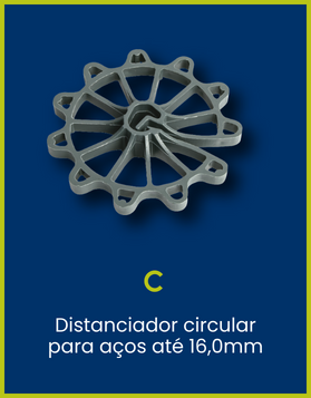 C Coplas - Distanciador circular para aços até 16,0mm