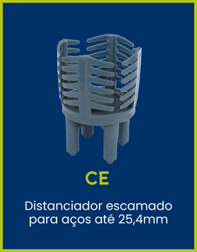 CE Coplas - Distanciador escamado para aços até 25,4mm