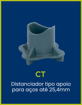 CT Coplas - Distanciador tipo apoio para aços até 25,4mm