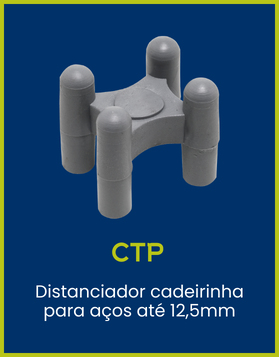 CTP Coplas - Distanciador cadeirinha para aços até 12,5mm