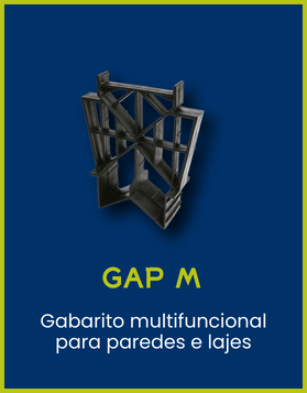 GAP M Coplas - Gabarito multifuncional para paredes e lajes