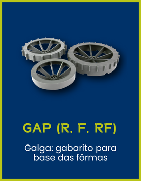 GAP (R, F, RF) Coplas - Galaga gabarito para base das fôrmas