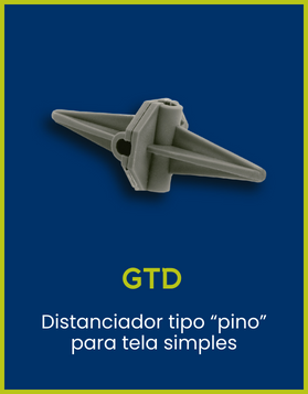 GTD Coplas - Distanciador tipo "pino" para tela simples