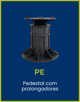 PE Coplas - Pedestal com prolongadores