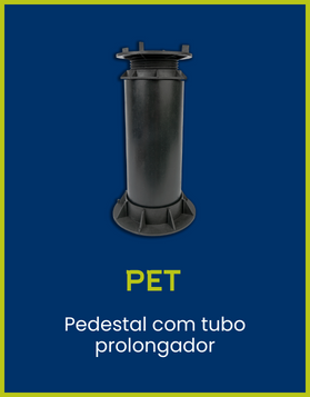 Pedestal com tubo prolongador