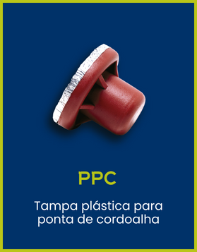 PPC Tampa plástica para ponta de cordoalha