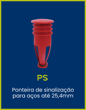 PS Coplas - Ponteira de sinalização para aços até 25,4mm