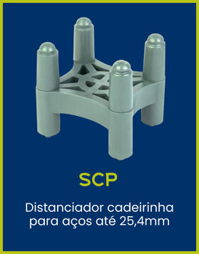 SCP Coplas Distanciador cadeirinha para aços até 25,4mm