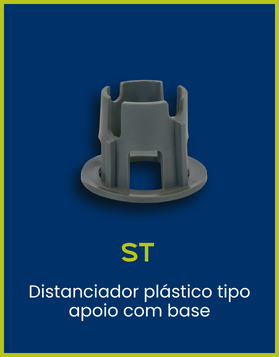 ST Coplas - Distanciador plástico tipo apoio com base