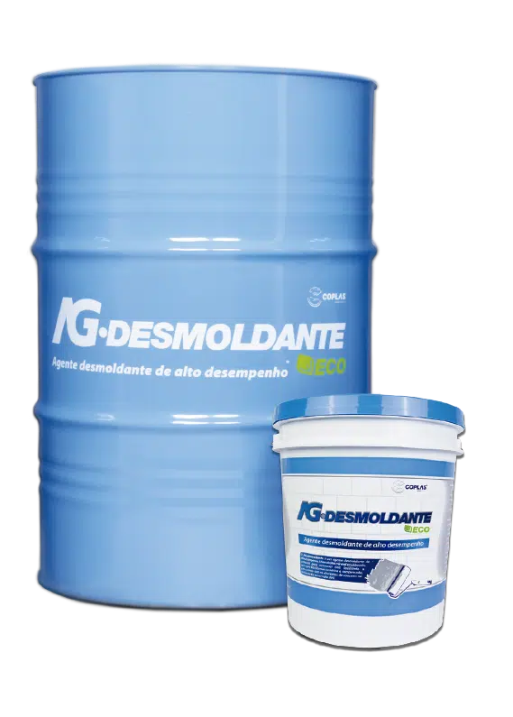 tambor e balde de AG.desmoldante para concreto ECO da Coplas